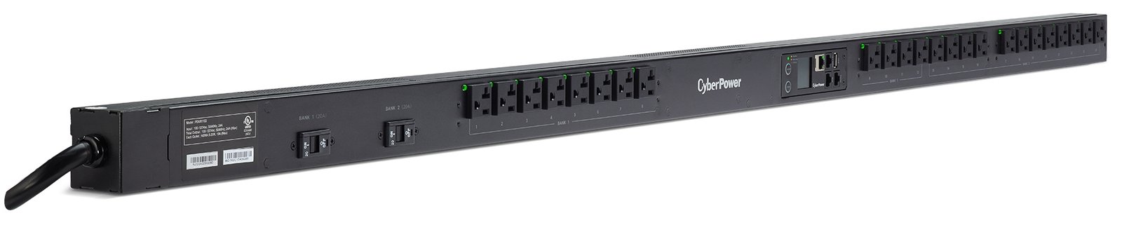 Cyberpower Canada PDU81102 power distribution unit (PDU) 24 AC outlet(s) 0U Black MBP20A6