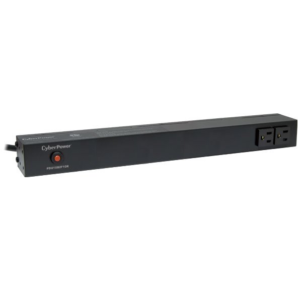 Cyberpower Canada PDU15B2F10R power distribution unit (PDU) 12 AC outlet(s) 1U Black