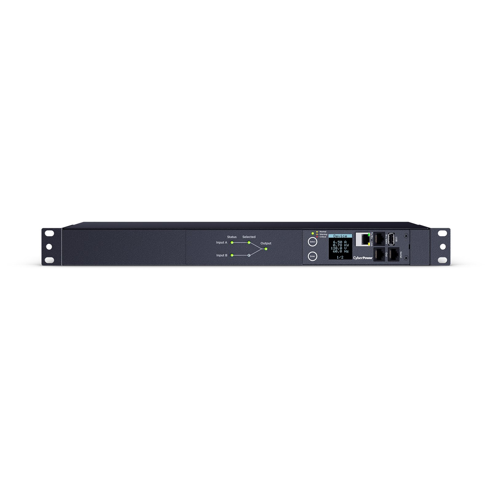 Cyberpower Canada PDU44001 power distribution unit (PDU) 12 AC outlet(s) 1U Black