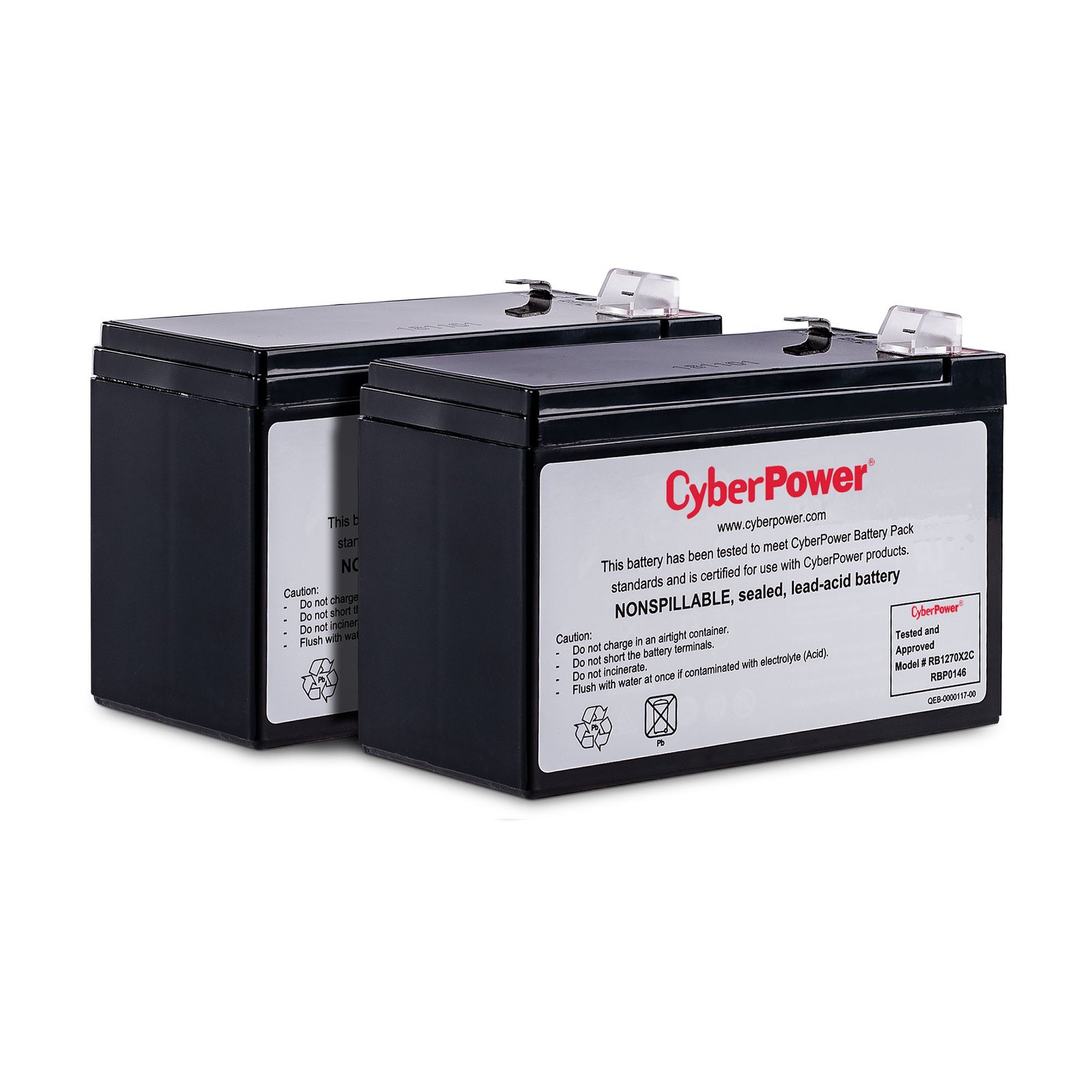 Cyberpower Canada RB1270X2C UPS battery Sealed Lead Acid (VRLA) 12 V 7 Ah