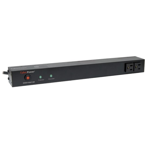Cyberpower Canada RKBS15S2F12R surge protector Black 14 AC outlet(s) 120 V 4.57 m