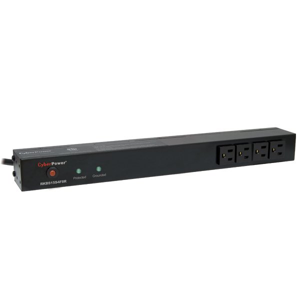 Cyberpower Canada RKBS15S4F8R surge protector Black 12 AC outlet(s) 120 V 4.57 m
