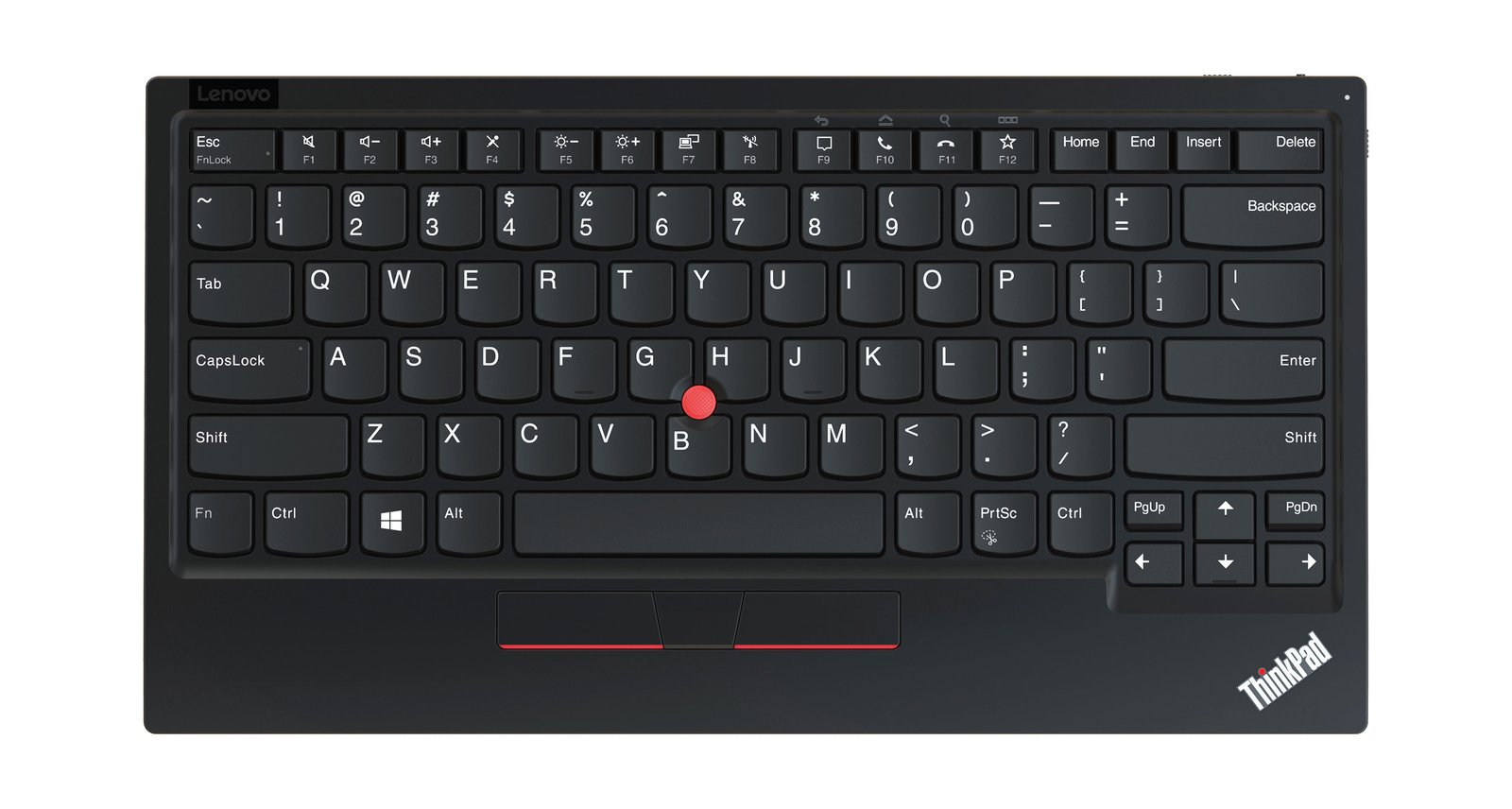 Lenovo ThinkPad Trackpoint II keyboard Universal RF Wireless + Bluetooth AZERTY French Black 4Y40X49498