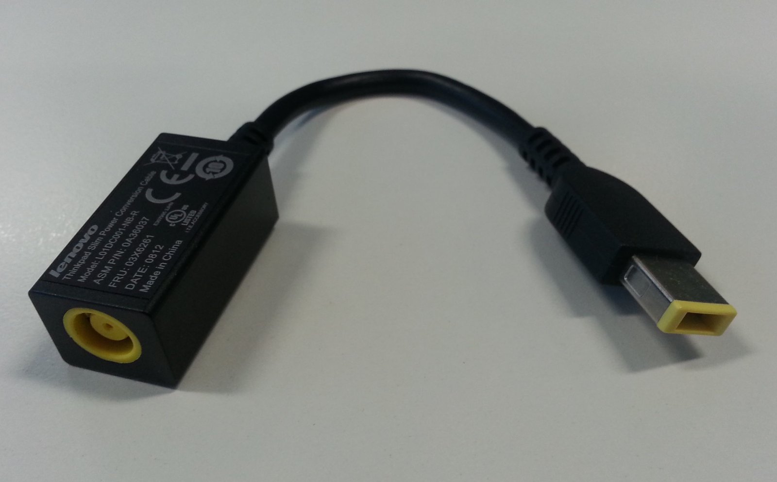 Lenovo ThinkPad Slim Power Conversion Cable Black 0B47046