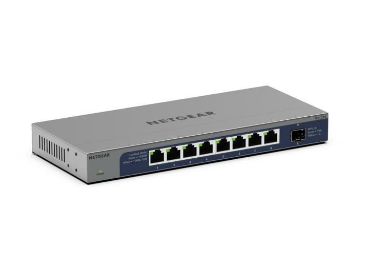 NETGEAR GS108X Unmanaged L2 Gigabit Ethernet (10/100/1000) Grey GS108X-100NAS