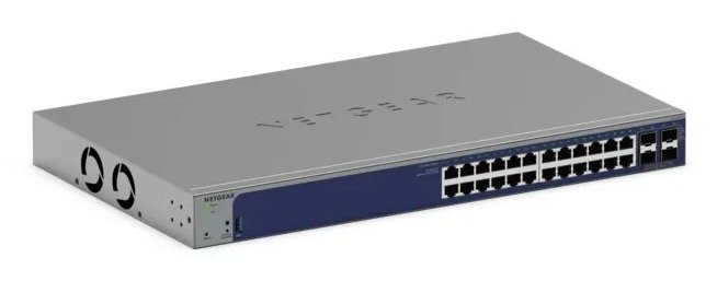 NETGEAR GS728TX Managed Gigabit Ethernet (10/100/1000) 1U Grey GS728TX-300NAS