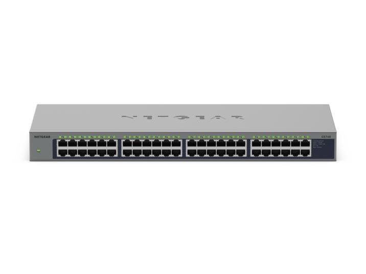 NETGEAR GS748 Unmanaged Gigabit Ethernet (10/100/1000) Grey GS748-100NAS