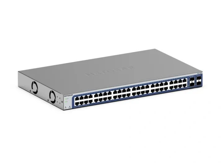 NETGEAR GS748T Managed L2/L3/L4 Fast Ethernet (10/100) 1U Black GS748T-600NAS