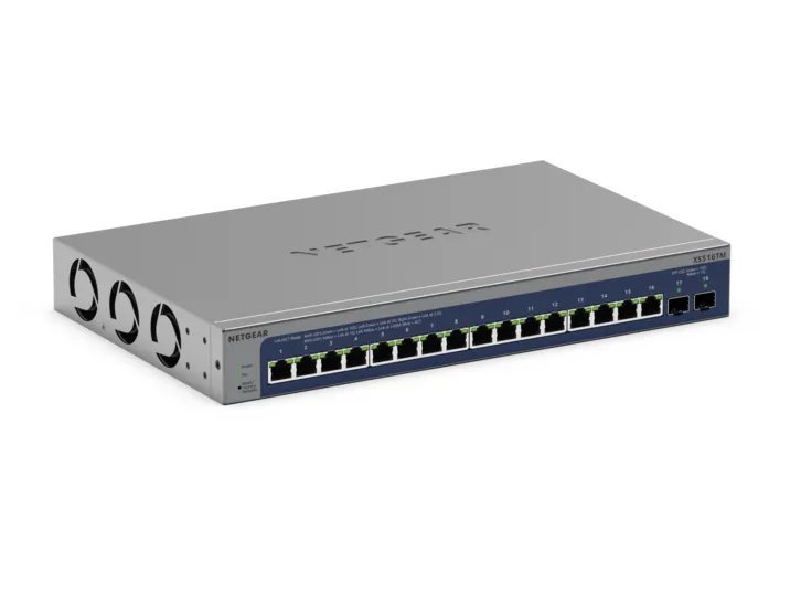 NETGEAR XS516TM Managed L2/L3/L4 10G Ethernet (100/1000/10000) 1U Grey, Blue XS516TM-100NAS