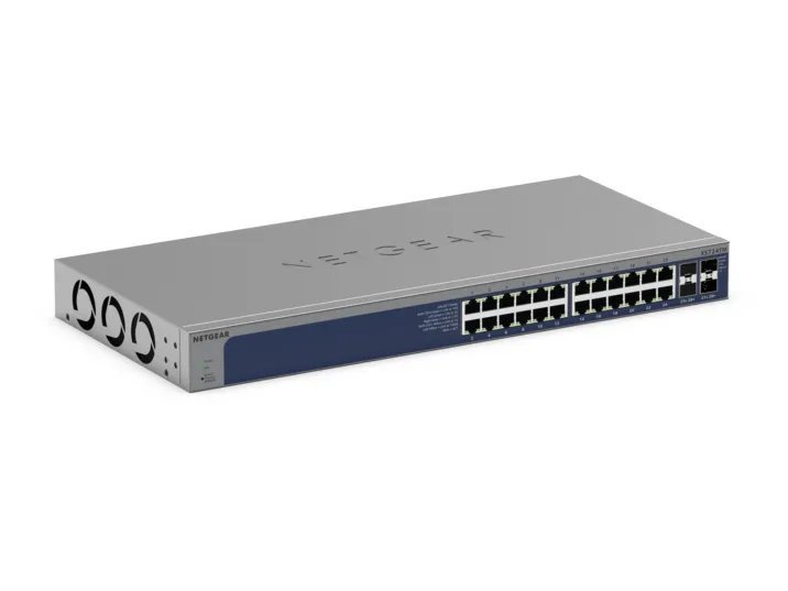 NETGEAR XS724TM Managed L2/L3/L4 10G Ethernet (100/1000/10000) 1U Grey XS724TM-100NAS