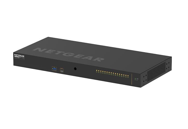NETGEAR AV LINE M4250-16XF 16X1G/10G MGD SWCH Managed L2/L3 1U Black XSM4216F-100NAS