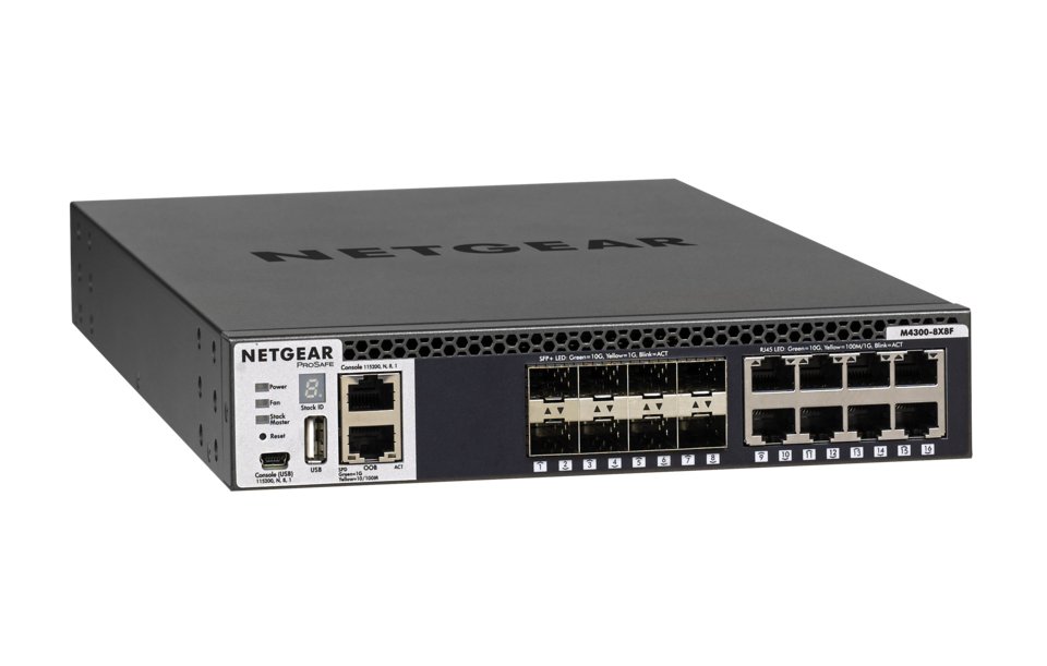 NETGEAR XSM4316S Managed L3 10G Ethernet (100/1000/10000) 1U Black XSM4316S-100NES
