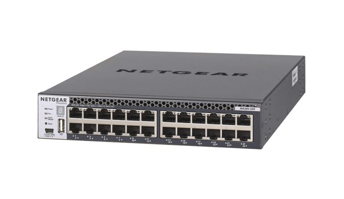 NETGEAR XSM4324CS Managed L3 10G Ethernet (100/1000/10000) 1U Black XSM4324CS-100NES