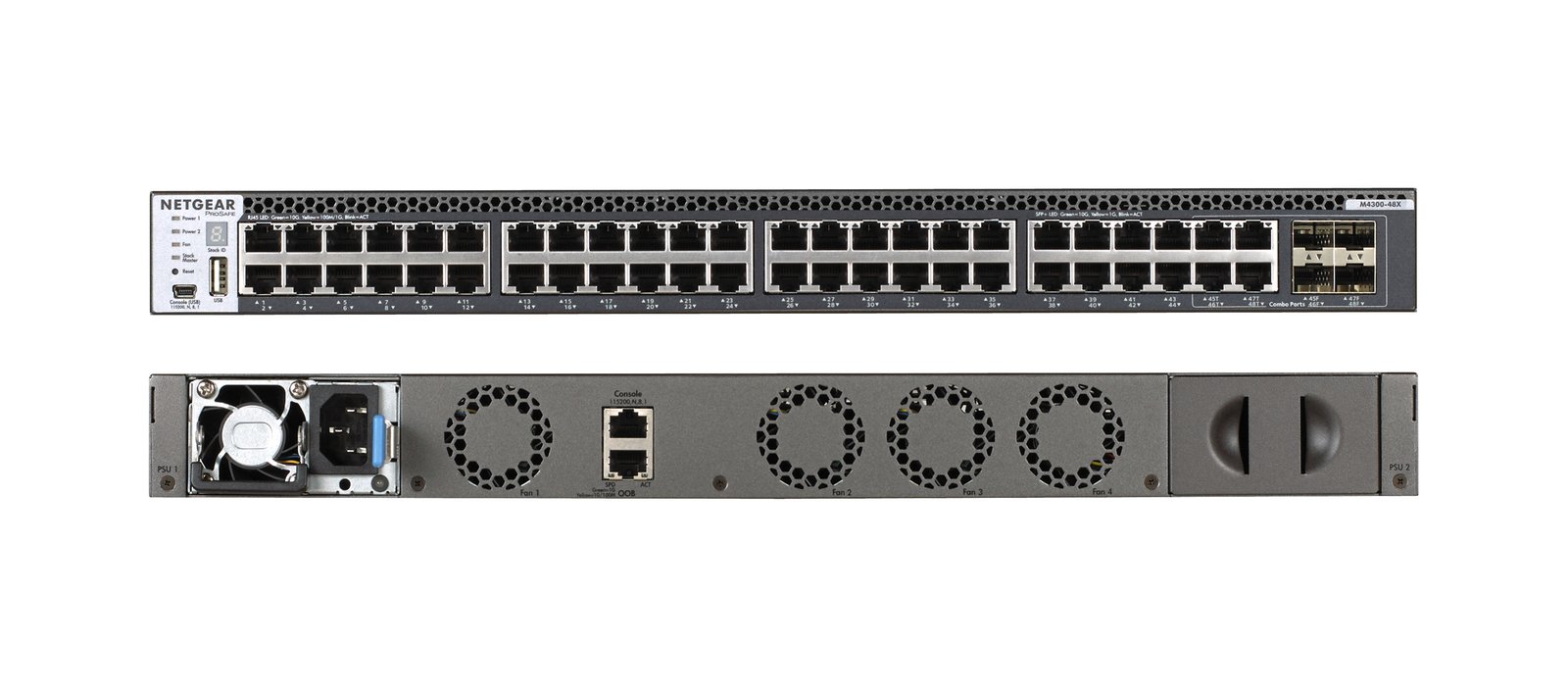 NETGEAR XSM4348CS Managed 10G Ethernet (100/1000/10000) 1U Grey XSM4348CS-100NES
