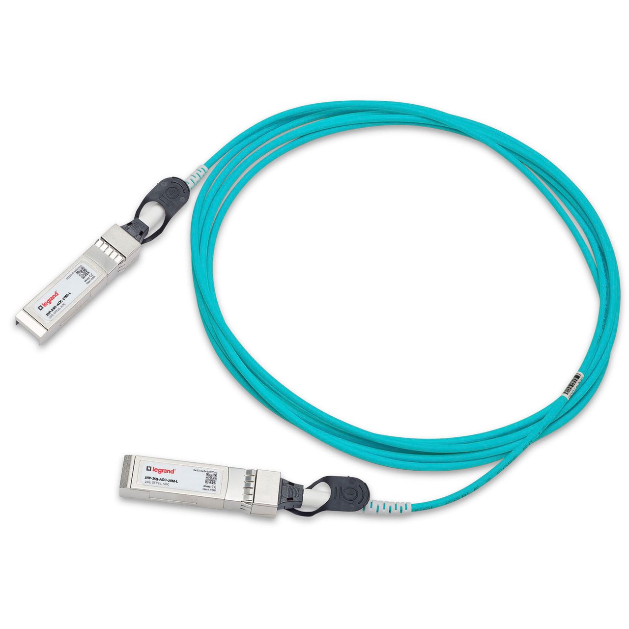 Legrand JNP-25G-AOC-20M-L InfiniBand/fibre optic cable SFP28 Aqua colour
