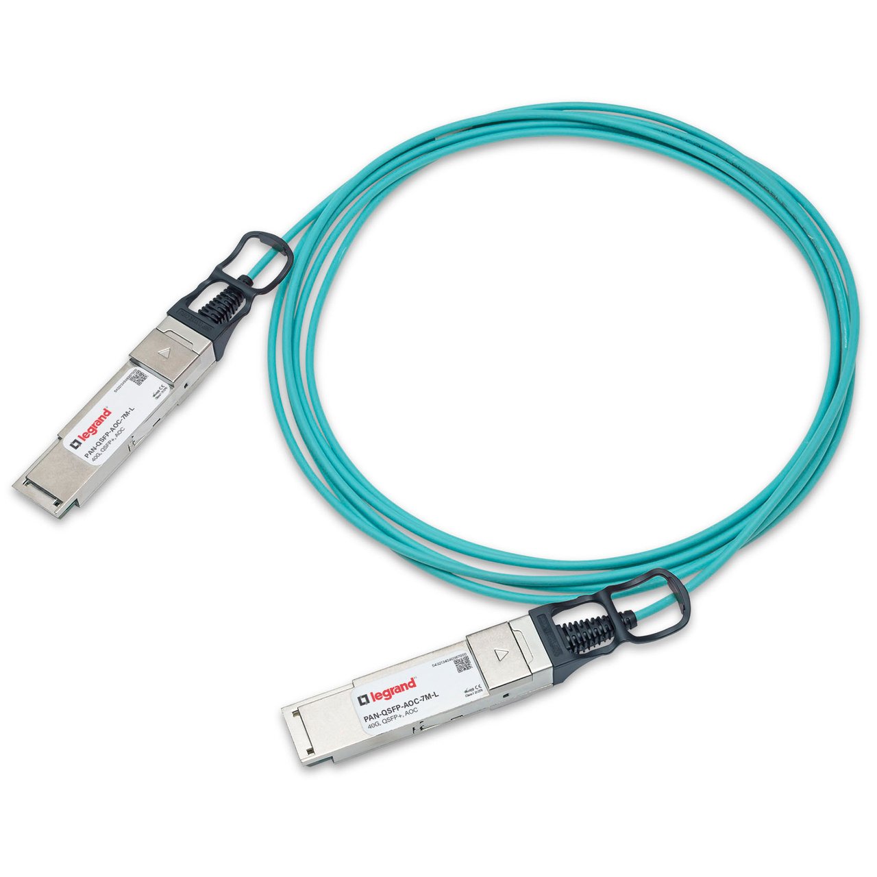Legrand PAN-QSFP-AOC-7M-L InfiniBand/fibre optic cable QSFP+ Aqua colour
