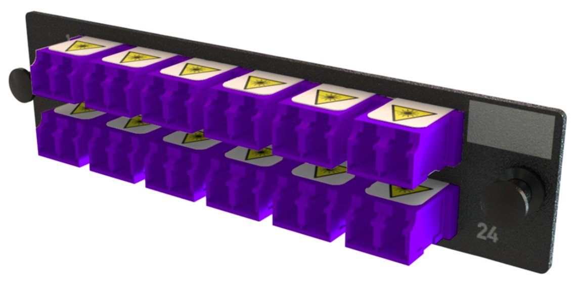 Legrand Q-Series fibre optic adapter LC 1 pc(s) Black, Violet OFP-LCD24YC-F