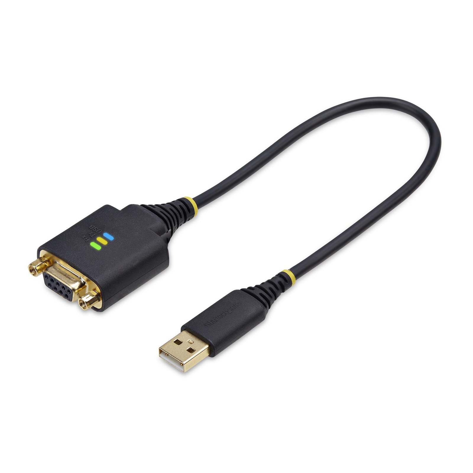 Startech Canada StarTech.com 1ft (30cm) USB to Null Modem Serial Adapter Cable, COM Retention, 1P1FFCN-USB-SERIAL