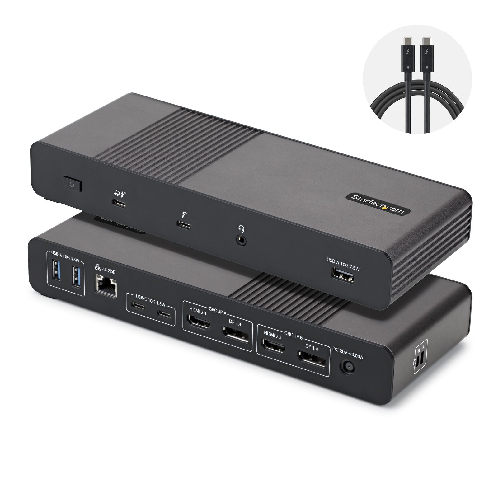 Startech Canada StarTech.com Thunderbolt 5 Universal Docking Station for Mac & Windows with Quad 206N-TB5USB4DOCK