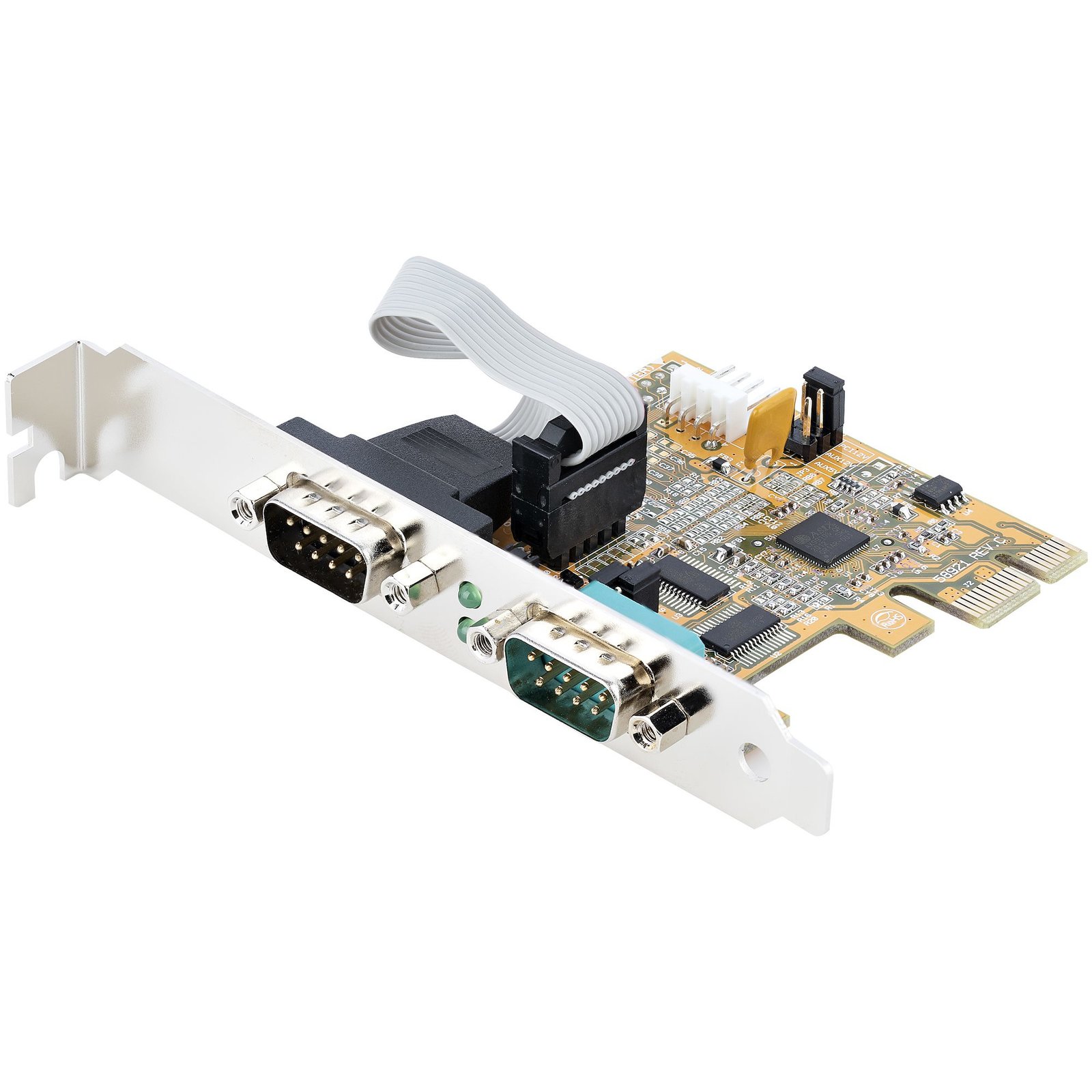 Startech Canada StarTech.com 2-Port PCI Express Serial Card, Dual Port PCIe to RS232 (DB9) 16C1050 21050-PC-SERIAL-CARD