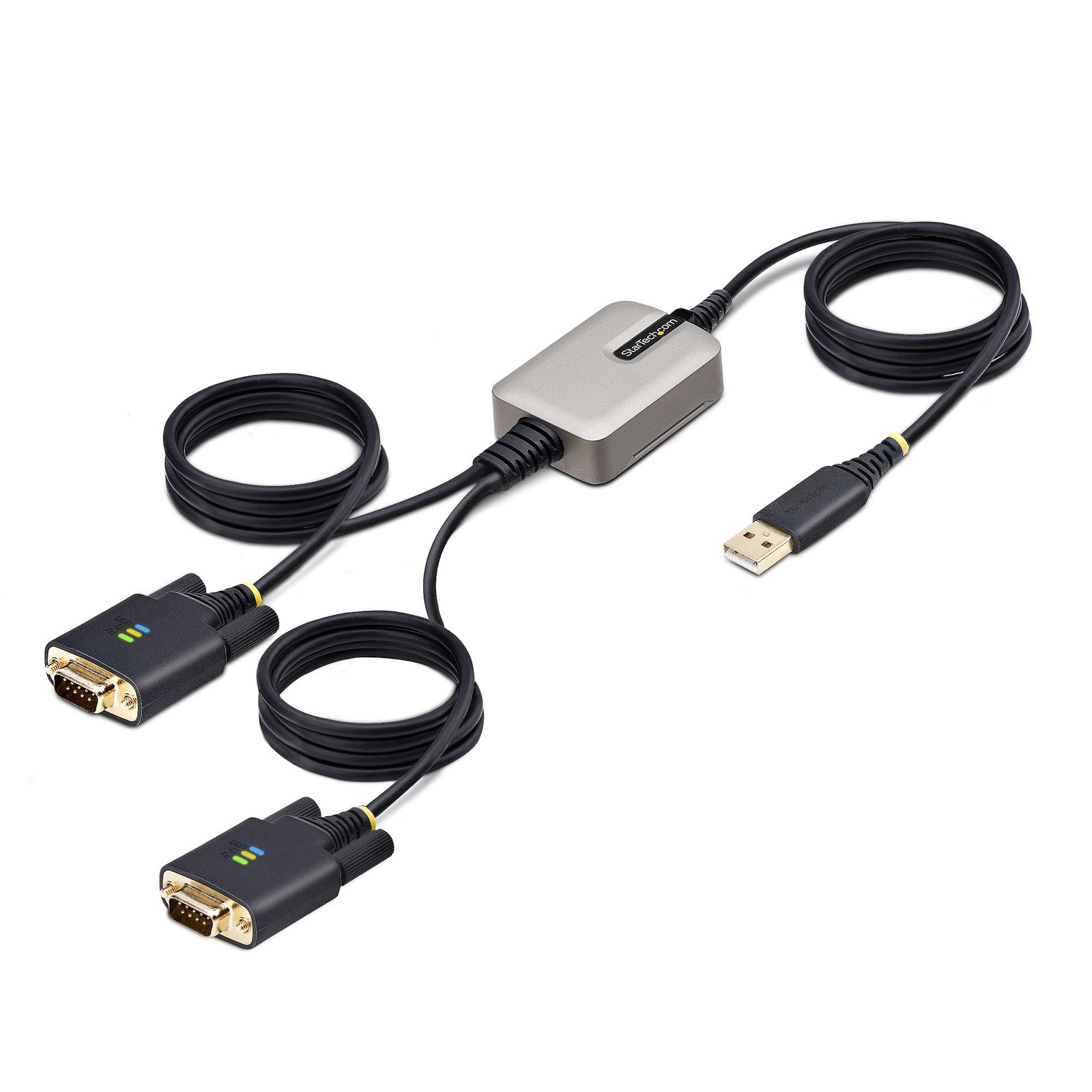 Startech Canada StarTech.com 13ft (4m) 2-Port USB to Serial Adapter Cable, Interchangeable DB9 2P6FFC-USB-SERIAL