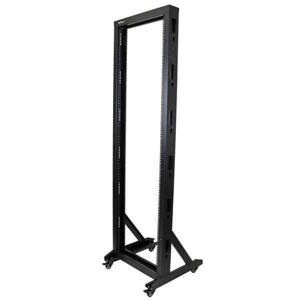 Startech Canada StarTech.com 42U 2-Post Open Frame Server Rack, 19in Rolling IT with 661lb (300kg) 2POSTRACK42