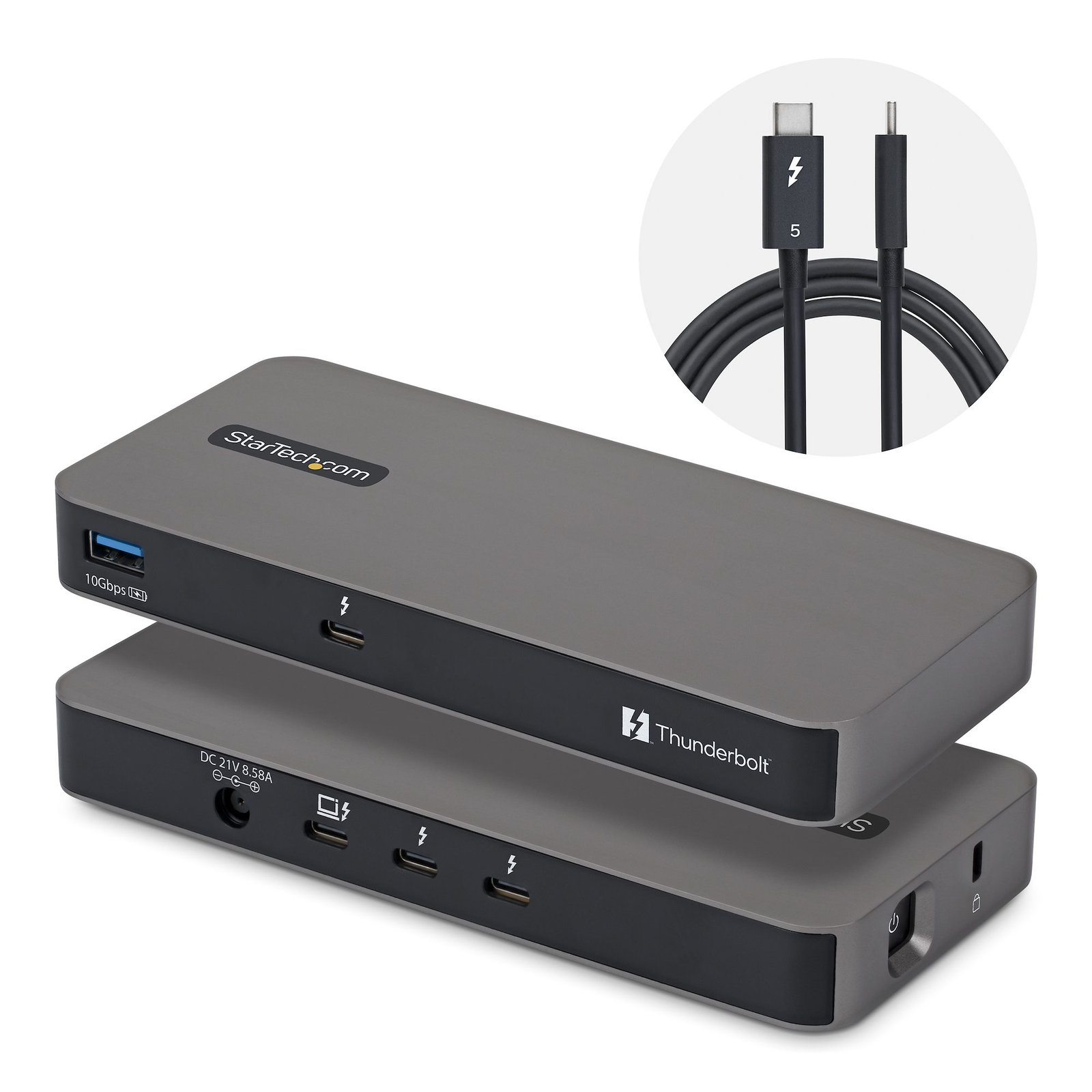 Startech Canada StarTech.com 4-Port Thunderbolt™ 5 Hub with Share KVM, 80/120Gbps, 8K 60Hz or 4K 303NA-TB5-HUB