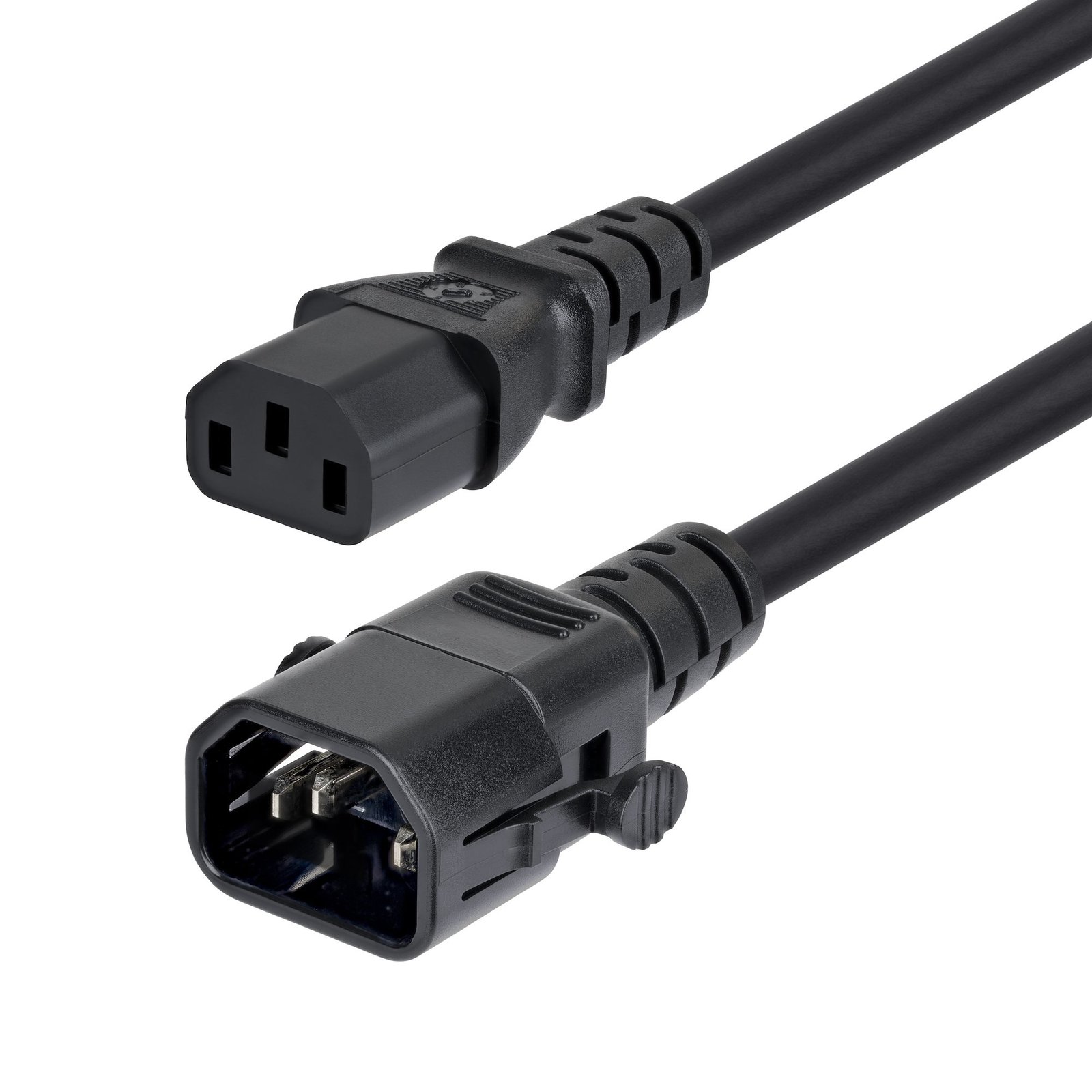 Startech Canada StarTech.com 10ft (3m) Power Extension Cord, Locking C14 to C13, PDU 10A 250V, C14LC1318G10ABK10FT