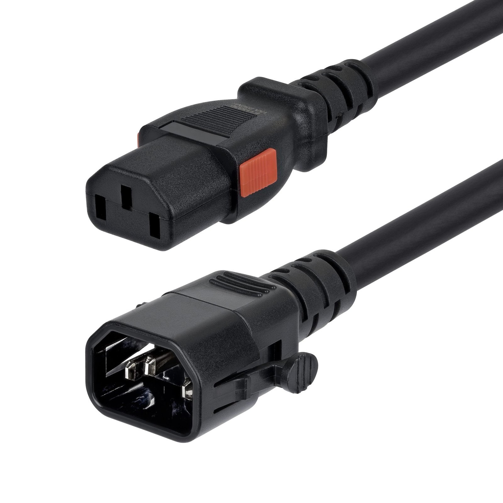 Startech Canada StarTech.com 6ft (1.8m) Heavy Duty Power Extension Cord, Locking C14 to C13, PDU C14LC13L14G15ABK6FT