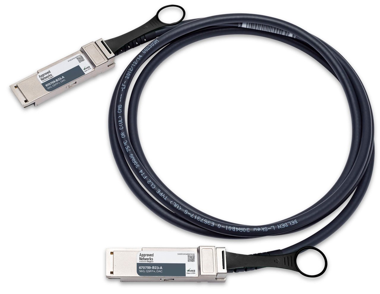 Legrand QSFP56G-CU-P InfiniBand/fibre optic cable 1 m QSFP+ DAC Black MCP170L-F001-A