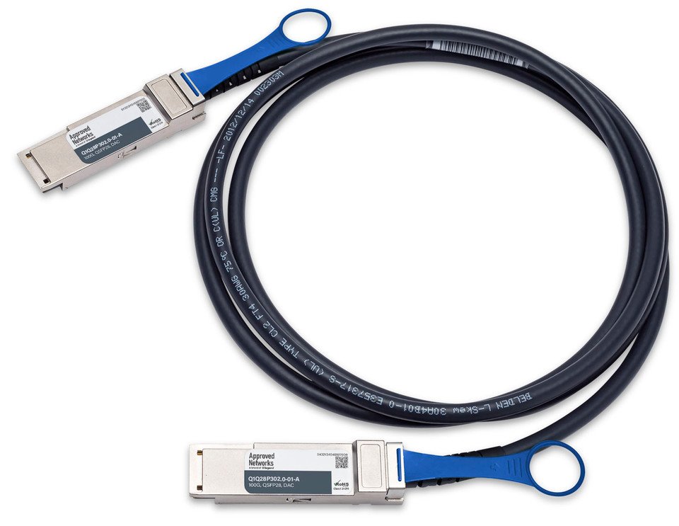 Legrand QSFP100G-CU-P InfiniBand/fibre optic cable 2 m QSFP28 DAC Black Q1Q28P302.0-01-A
