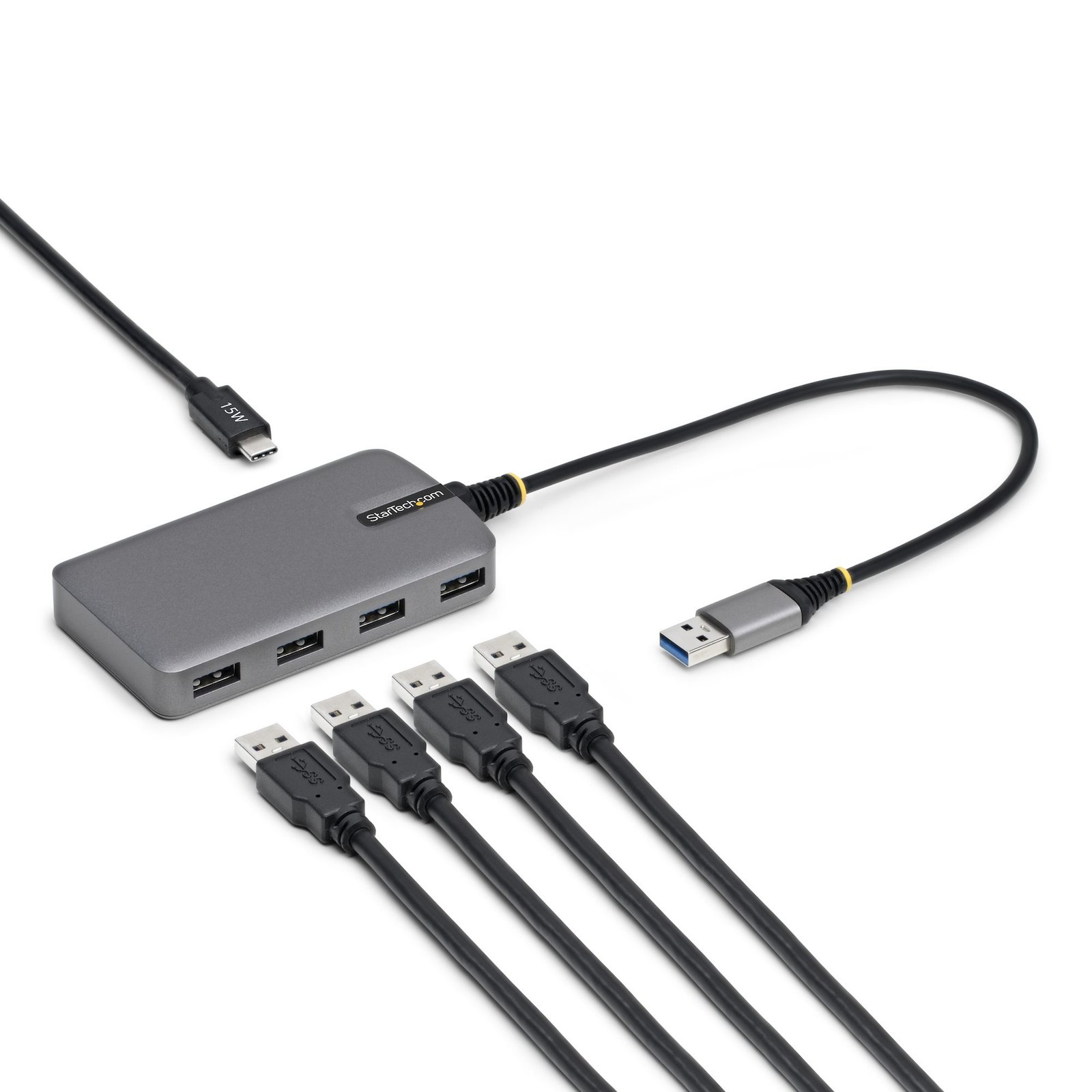 Startech Canada StarTech.com 4-Port USB-A Hub, 5Gbps, Bus Powered, to 4x with USB-C Auxiliary Power 5G4AC-USB-A-HUB