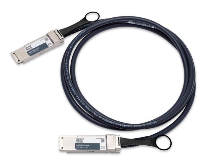 Legrand 603020002-A InfiniBand/fibre optic cable 2 m QSFP+ DAC Silver, Black