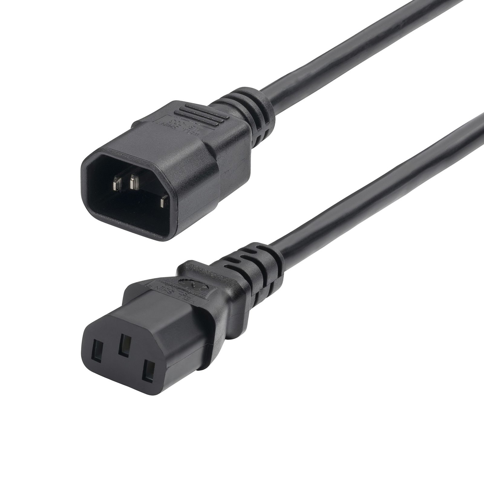 Startech Canada StarTech.com 1ft (30cm) Power Extension Cord, C14 to C13 PDU 10A 250V, 18AWG, Black 8713-8100-POWER-CORD