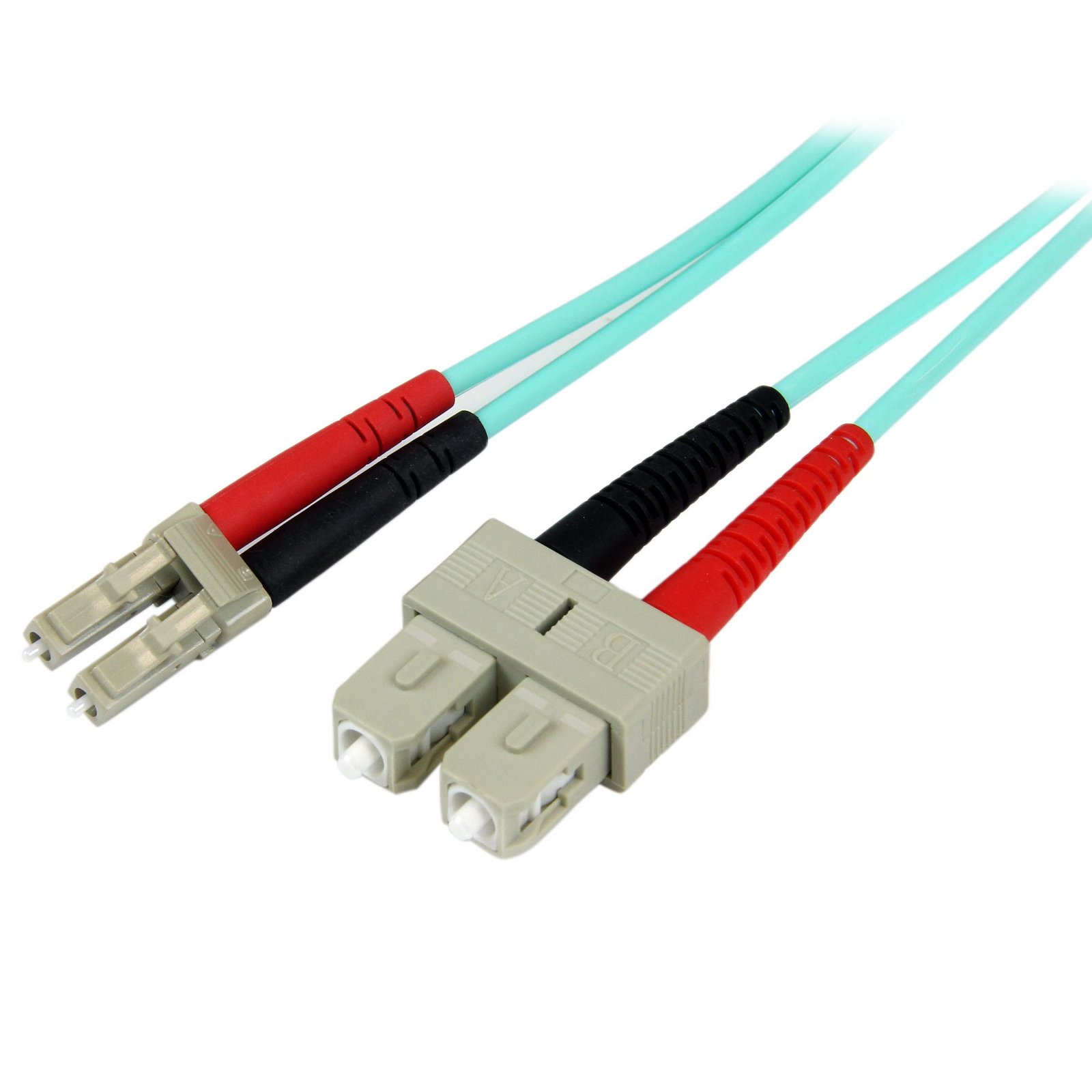 Startech Canada StarTech.com 5m (16.4ft) LC/UPC to SC/UPC OM3 Multimode Fiber Optic Cable, Full A50FBLCSC5