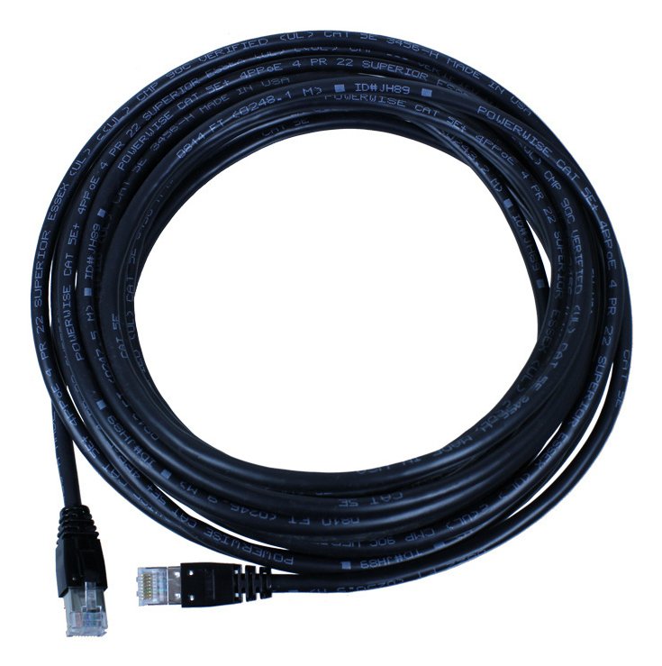 Legrand Powerwise networking cable Black 18.29 m Cat5e Round PW5ER60DB-00