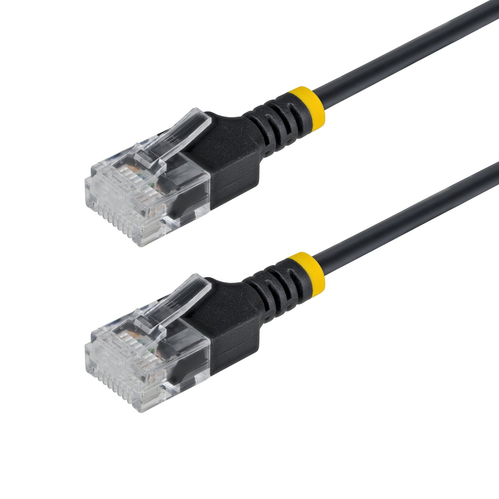 Startech Canada StarTech.com 2ft Black Ultra Slim Cat6A Ethernet Cable, UTP, Pure Bare Copper Wire, N6APATUTP34BKS-2FT