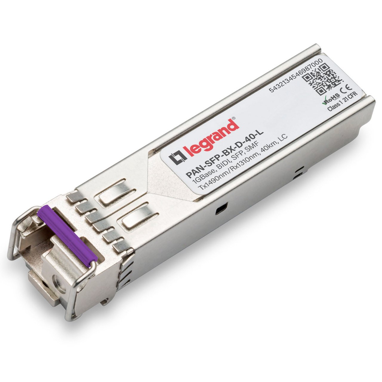 Legrand PAN-SFP-BX-D-40-L network transceiver module Fiber optic 1000 Mbit/s 1310 nm