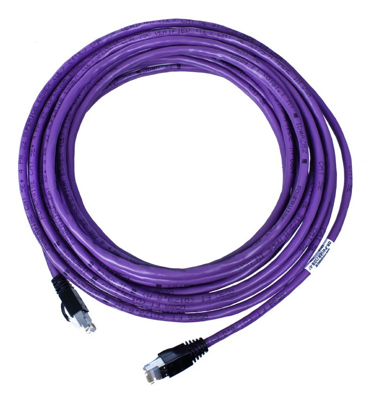 Legrand Powerwise networking cable Purple 9.14 m Cat5e Round PW5ER30DB-07