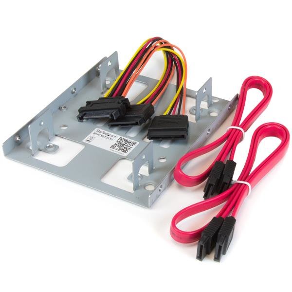 Startech Canada StarTech.com Dual 2.5" to 3.5" HDD Bracket for SATA Hard Drives - 2 Drive Mounting BRACKET25X2