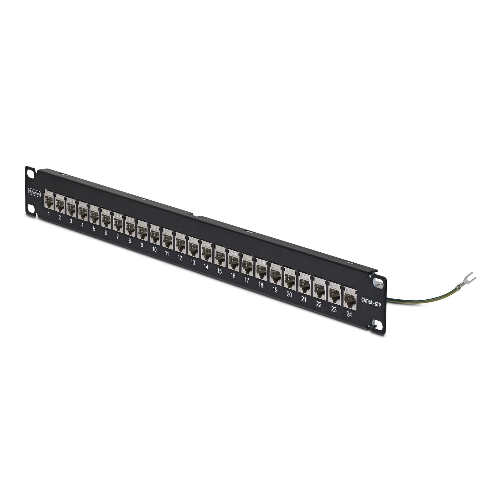 Startech Canada StarTech.com 24 Port 1U Feed Through Patch Panel with Cable Management Bar, C6APANELSTP241UFT