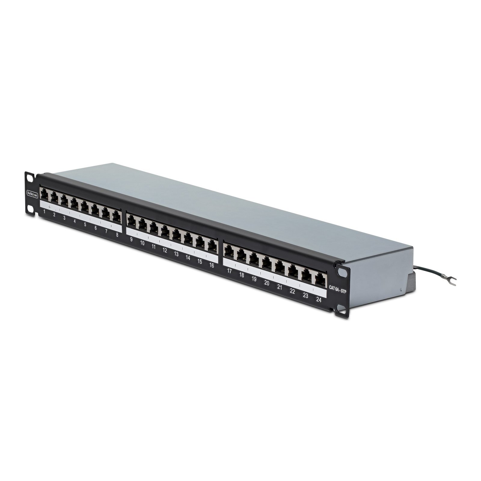 Startech Canada StarTech.com 24 Port 1U Shielded Cat6A Patch Panel, 110 Punch Down, Rackmount RJ45 C6APANELSTP241UPD