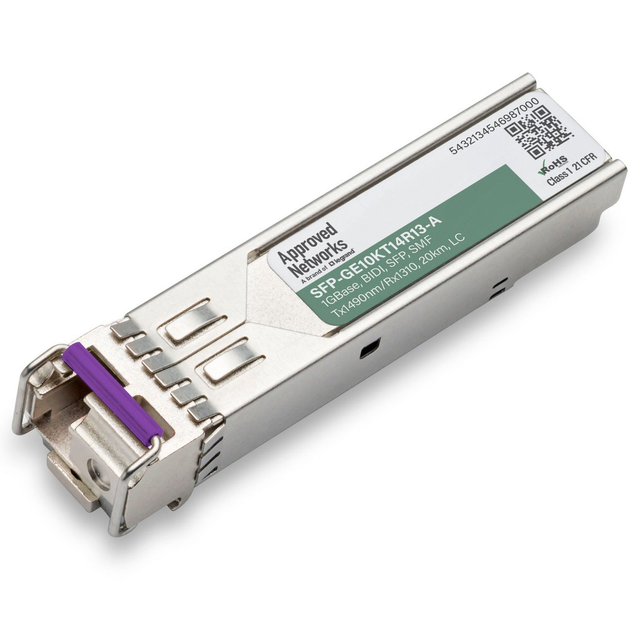 Legrand SFP-GE10KT14R13-A network transceiver module Fiber optic 1250 Mbit/s