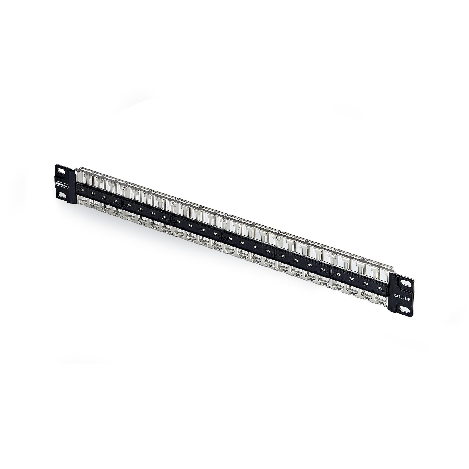 Startech Canada StarTech.com 48 Port 1U Blank Keystone Patch Panel, Rackmount Cat6 for RJ45 STP C6PANELSTP481U