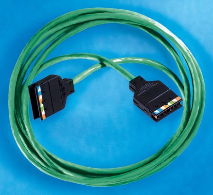 Legrand Clarity 6 110/110 Patch Cord, Category 9', Green 110C609-05