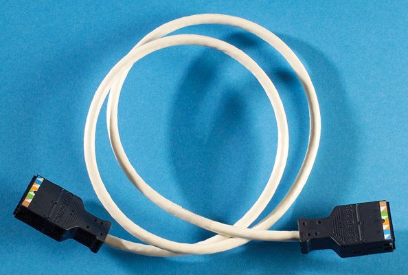 Legrand Clarity 6 110/110 Patch Cord, Category 7', White 110C607-09