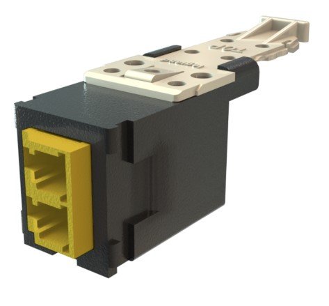 Legrand HDFM-KLC2CM-00 fibre optic adapter LC Black, Green