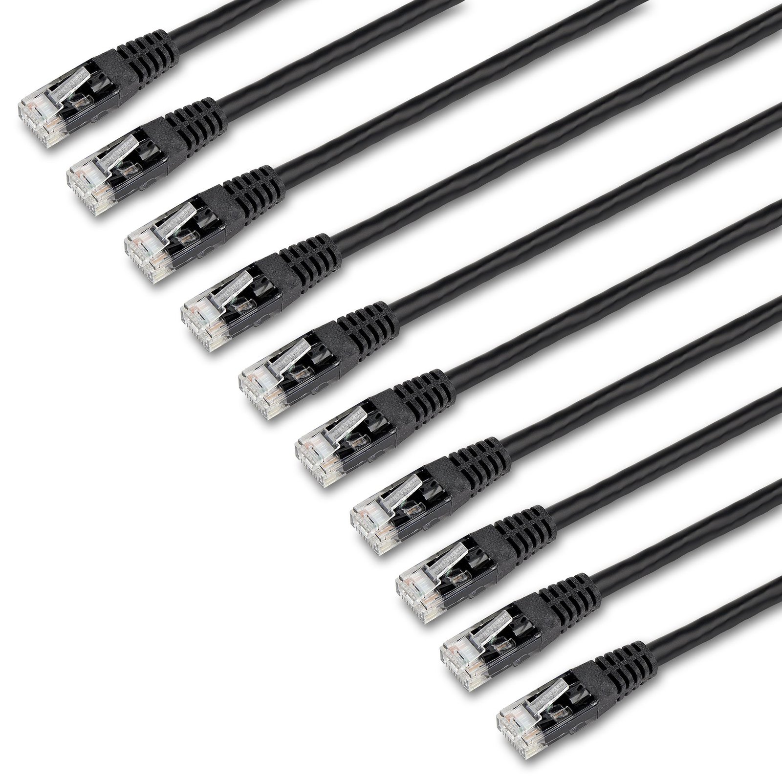 Startech Canada StarTech.com 6 ft. CAT6 Ethernet cable - 10 Pack - ETL Verified - Black Patch Cord C6PATCH6BK10PK