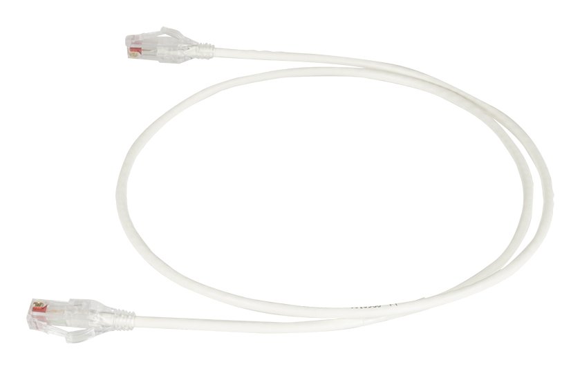 Legrand 28AWG Reduced Diameter CAT 6 channel cord, White, 13' RDC613-09