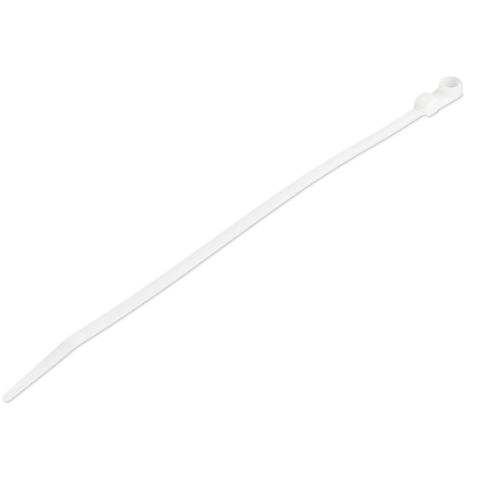 Startech Canada StarTech.com 8"(20cm) Cable Ties with Mounting Hole - 1/8"(4mm) wide, 2"(52mm) CBMZTS10N8